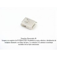 Conector USB hembra tipo A para armar, soldable